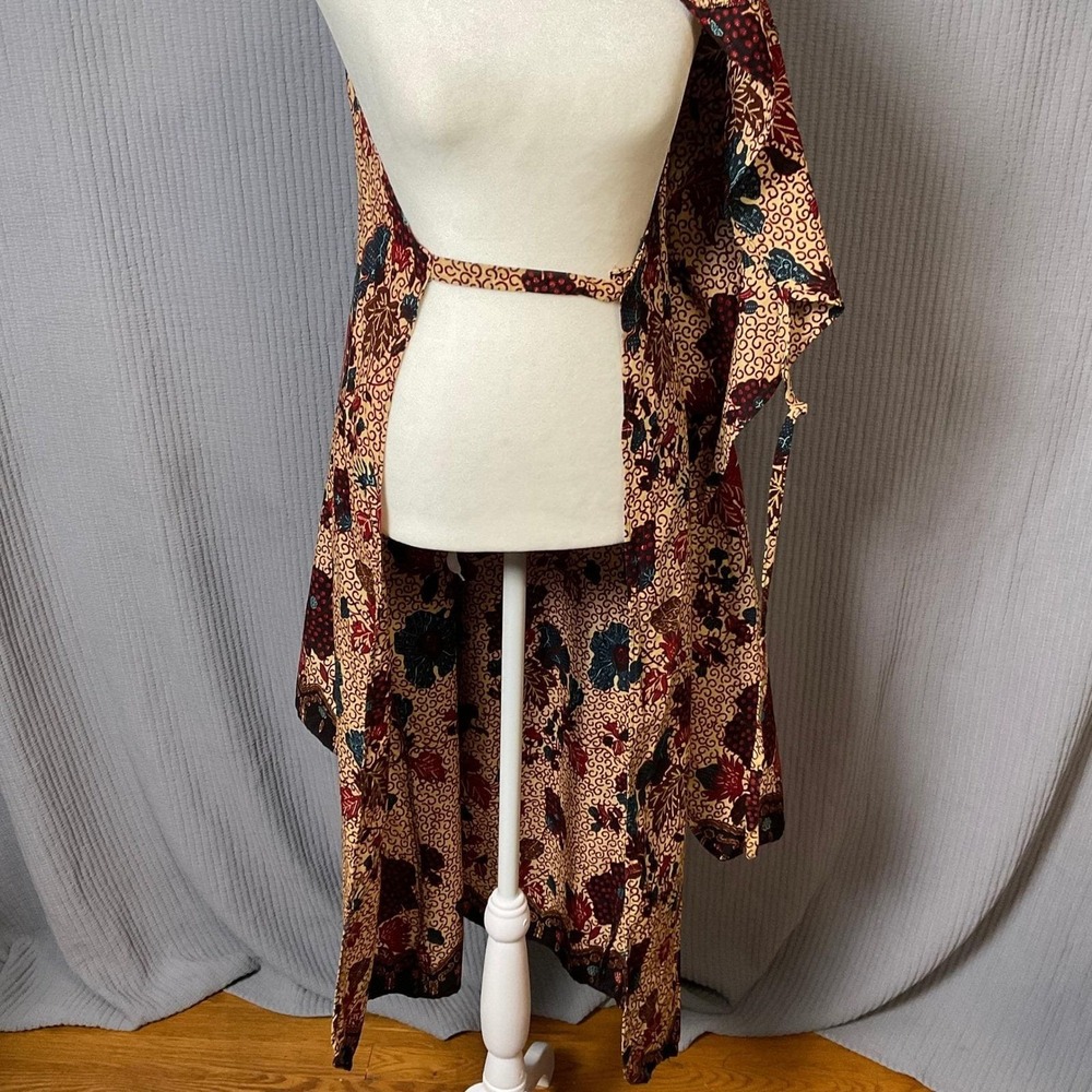 Gil Aimbez Genre Floral Maxi Dress Vintage Batik ILGWU - Picture 4 of 11